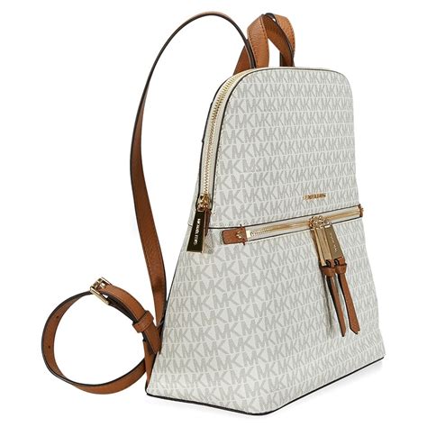 michael michael kors rhea medium slim logo backpack|michael kors rhea colorblock backpack.